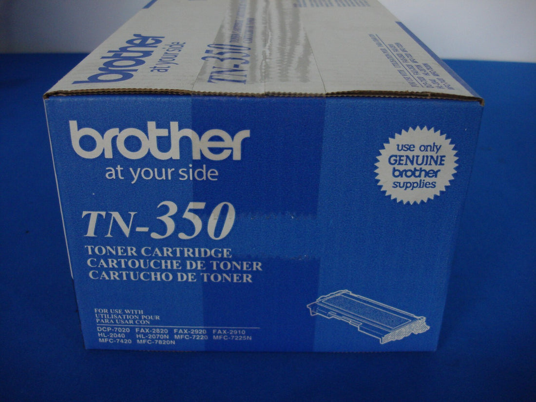 LOT OF 2 NEW SURPLUS GENUINE BROTHER TN-350 BLACK TONER