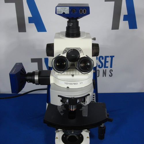 Zeiss Axio Imager A1 Phase Contrast Microscope with Cameras AxioCam MRm and MRc5