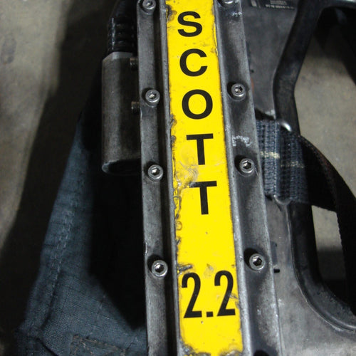 Scott 2.2 AP50 Air Pack EZ-Flo Vibralert Low Air Audible Bell SCBA Harness