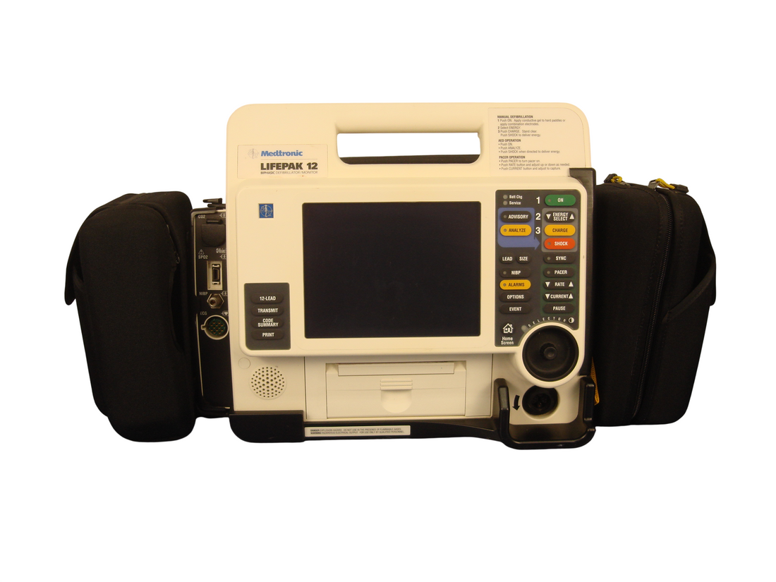 Medtronic Physio - Control Lifepak 12 Biphasic Defibrillator/ Monitor with Accessories